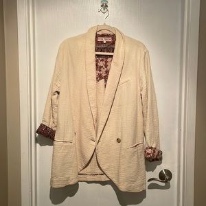 Free People Cotton Blazer Small